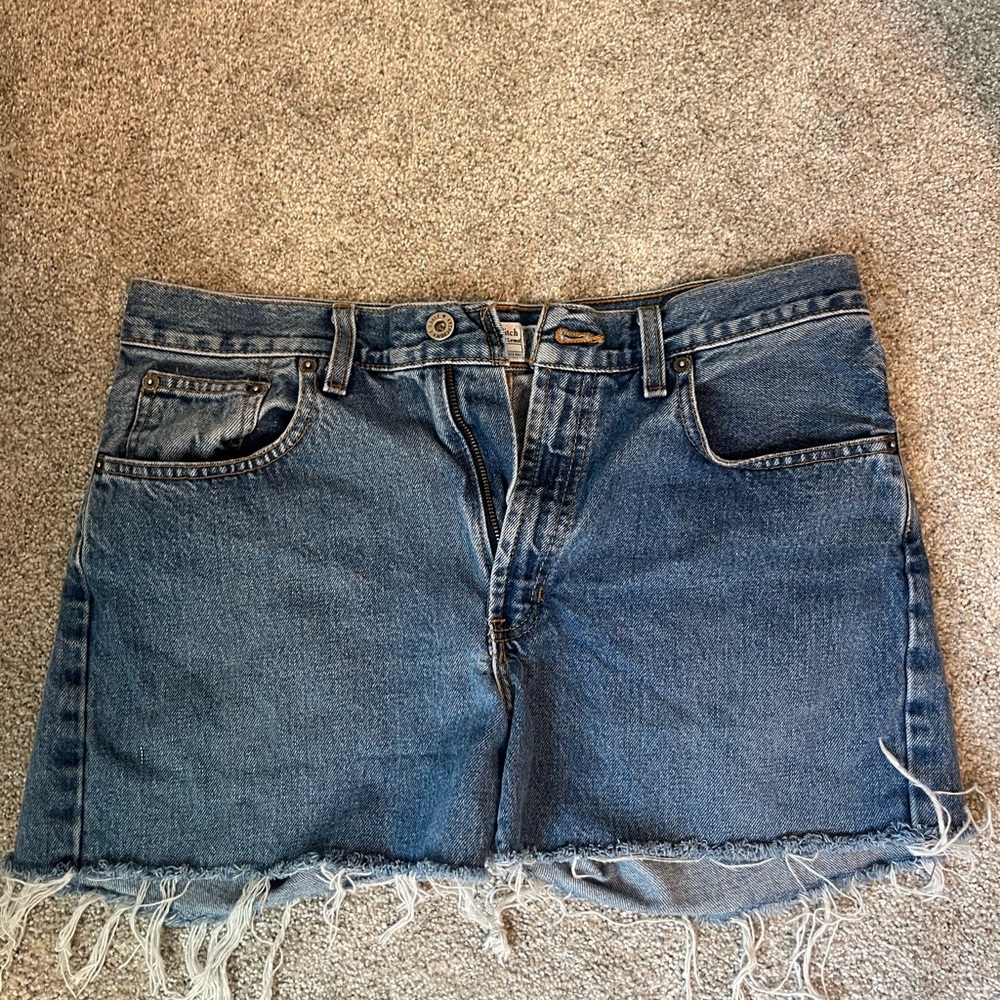 Abercrombie & Fitch Blue Denim Shorts